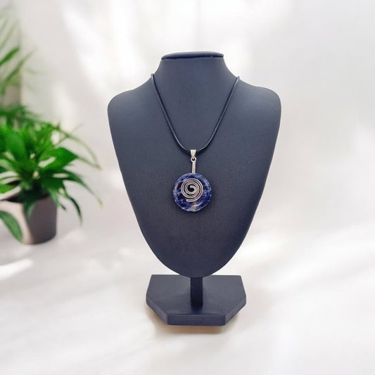 Pendentif donut sodalite