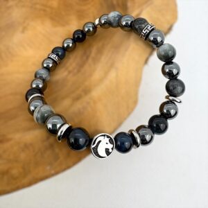 signe astrologique capricorne homme, oeil de faucon, hématite