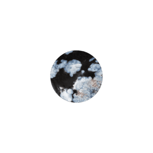 perle ronde Obsidienne flocon de neige