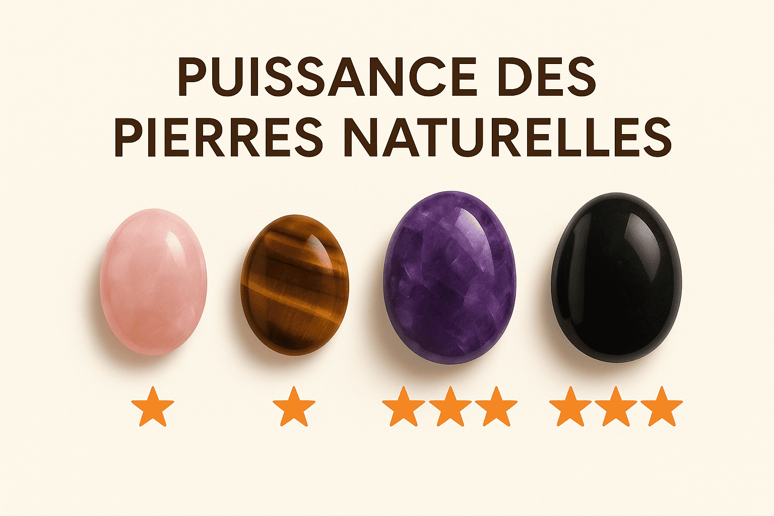 La puissance des pierres naturelles