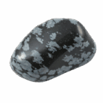 Obsidienne flocon de neige pierre roulée