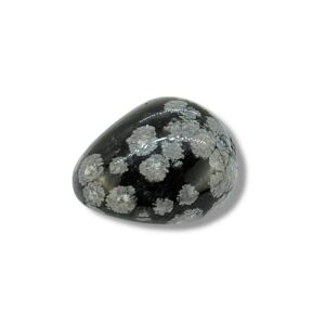 PIERRE ROULEE OBSIDIENNE FLOCON DE NEIGE (2)