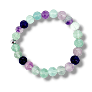 BRACELET UNIQUE FLUORITE MULTICOLORE