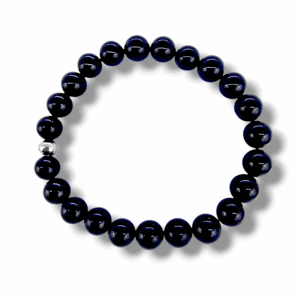 BRACELET UNIQUE OBSIDIENNE NOIRE
