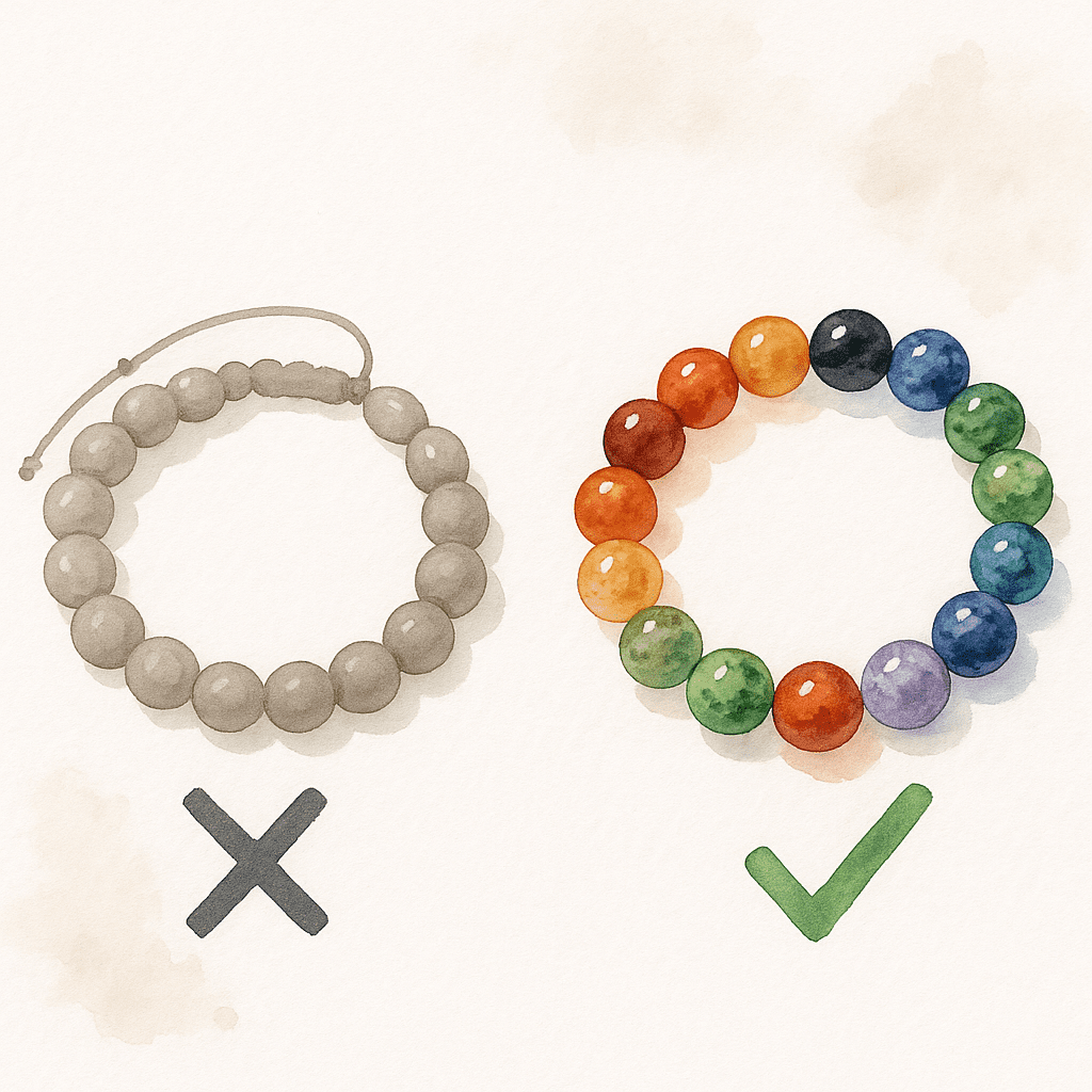 Bracelet pas cher fausses pierres naturelles