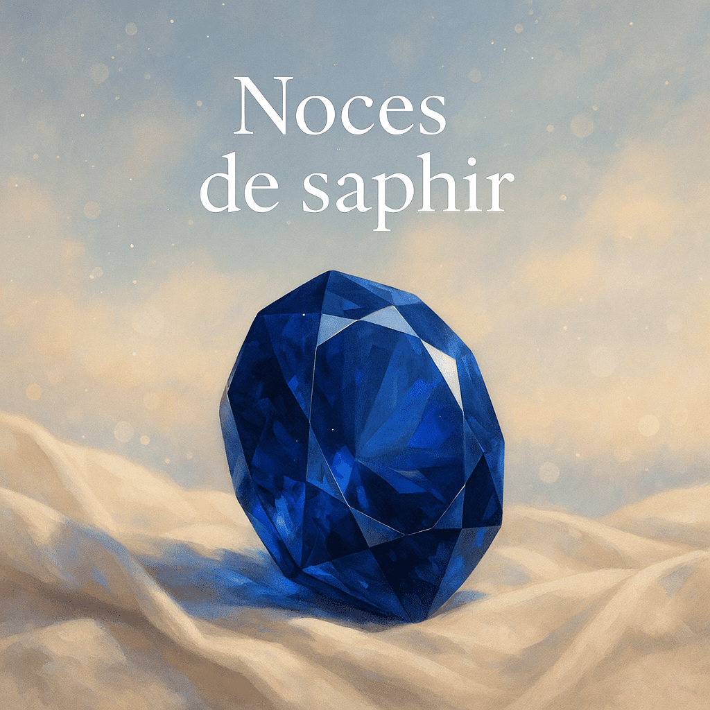 idées cadeaux noces de saphir