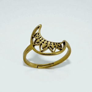 BAGUE LUNE ACIER INOX