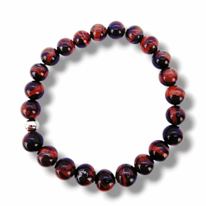 BRACELET PERLES UNIQUE OEIL DE TAUREAU