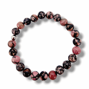 BRACELET PERLES UNIQUE RHODONITE