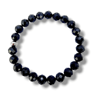 BRACELET PERLES UNIQUE SPINELLE NOIR
