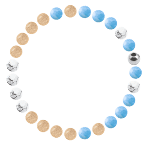Bracelet de perles club de foot OM